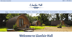 Desktop Screenshot of llanfairhall.com