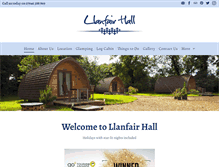 Tablet Screenshot of llanfairhall.com